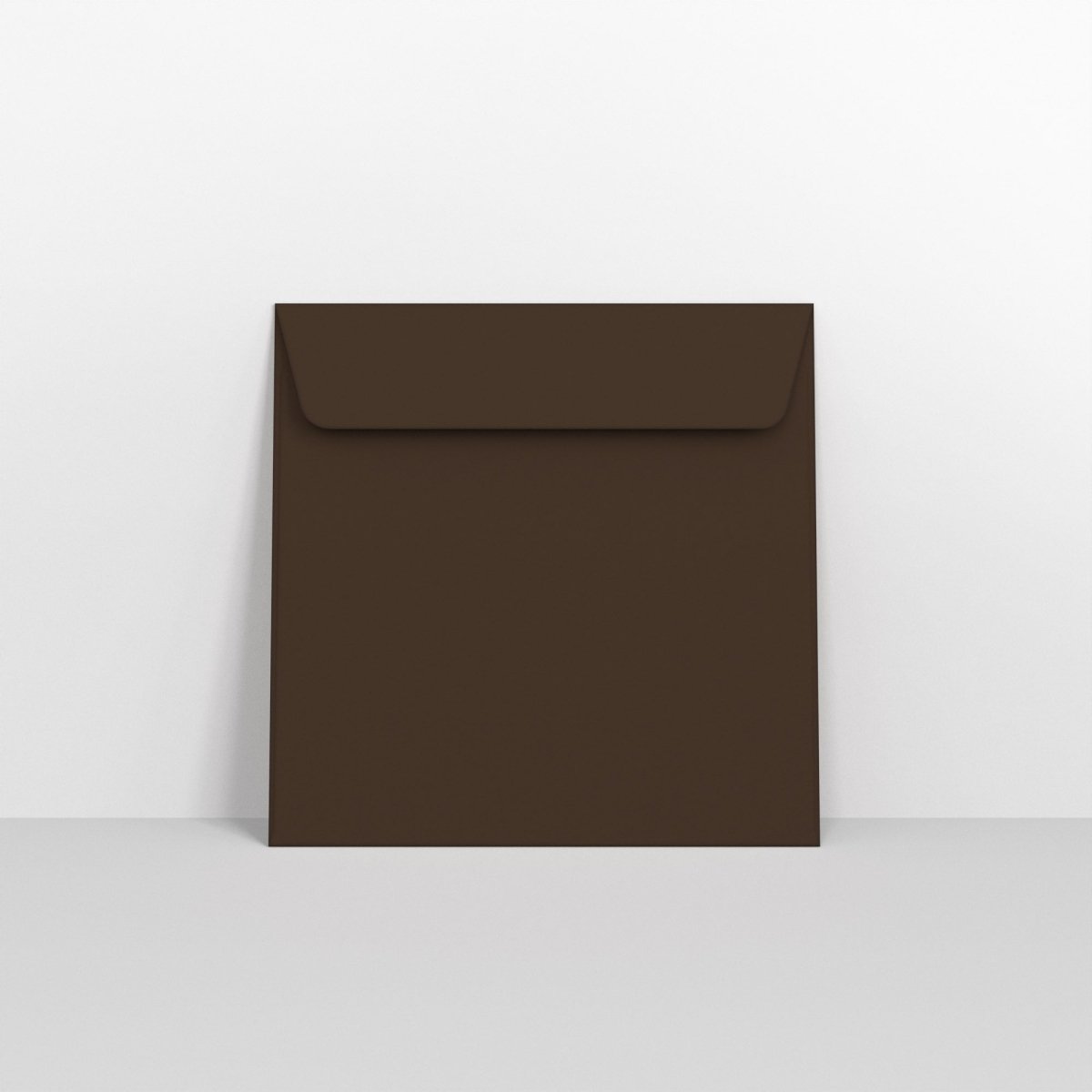 Dark Brown Coloured Peel and Seal Envelopes - Square - 155 x 155mm