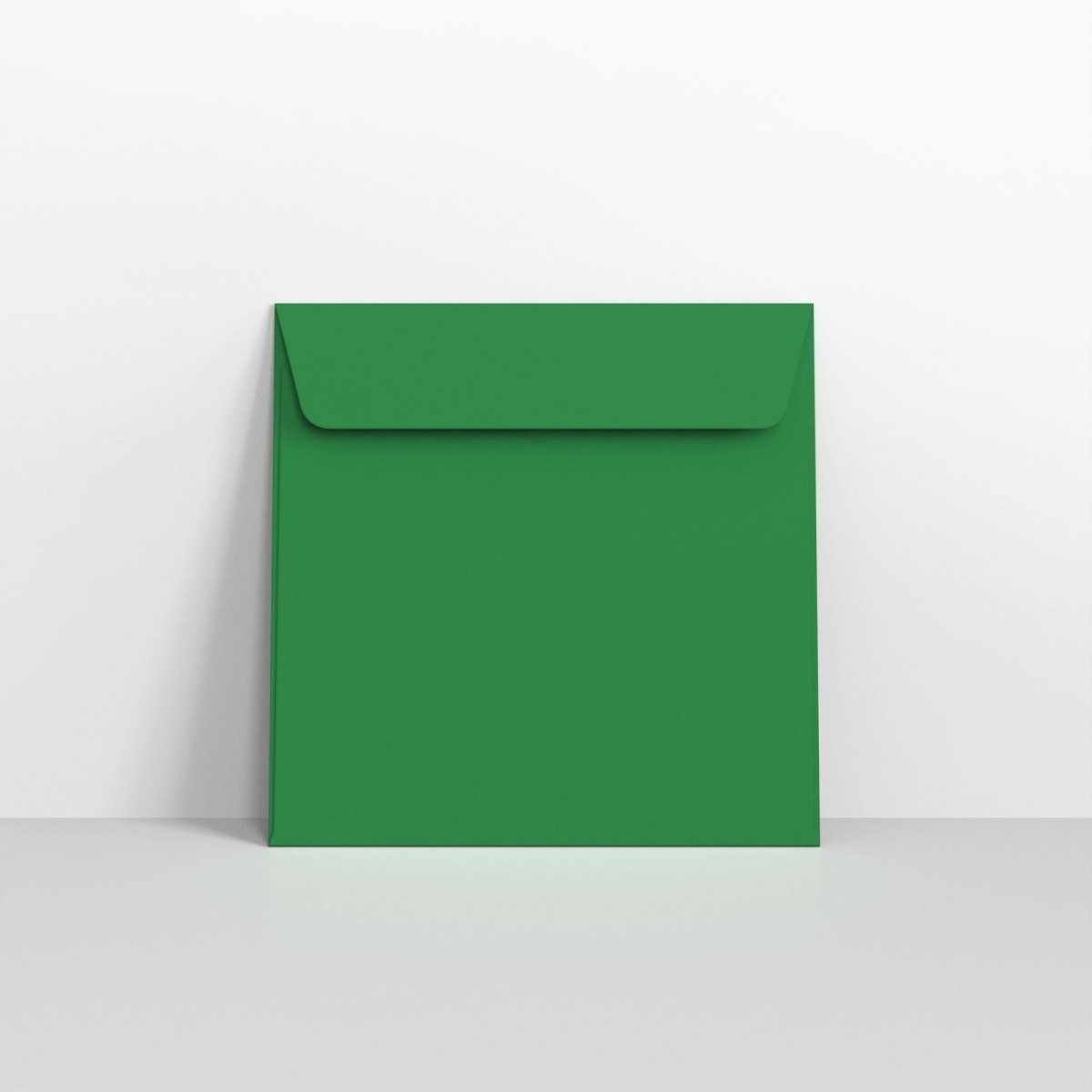 Dark Green Coloured Peel and Seal Envelopes - Square - 155 x 155mm