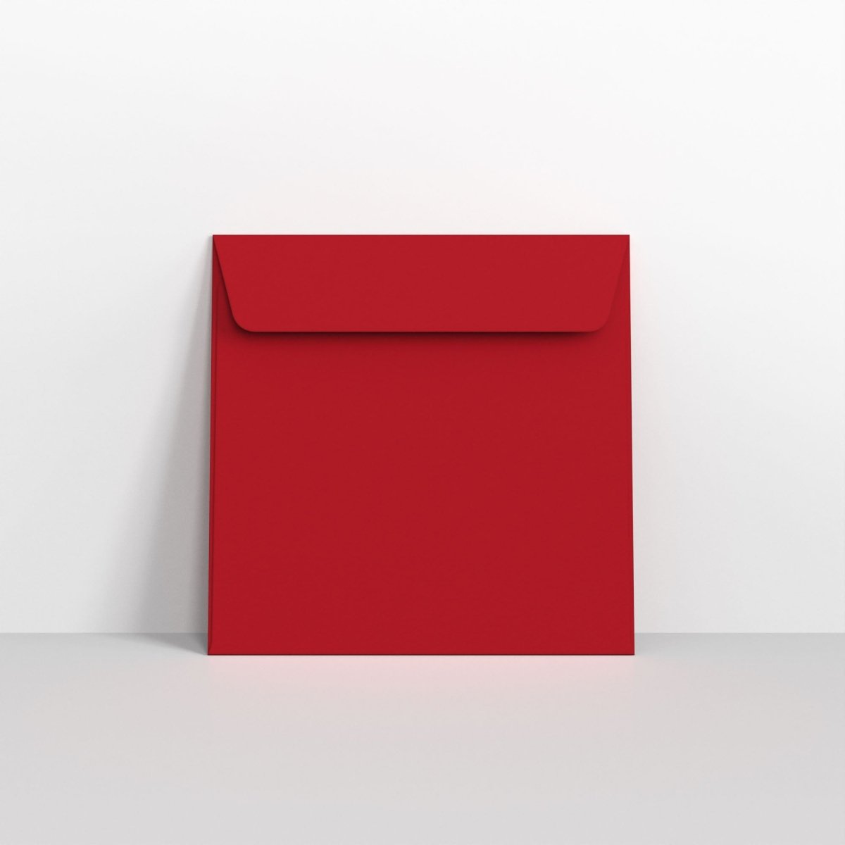 Dark Red Coloured Peel and Seal Envelopes - Without Window Square - 155 x 155mm