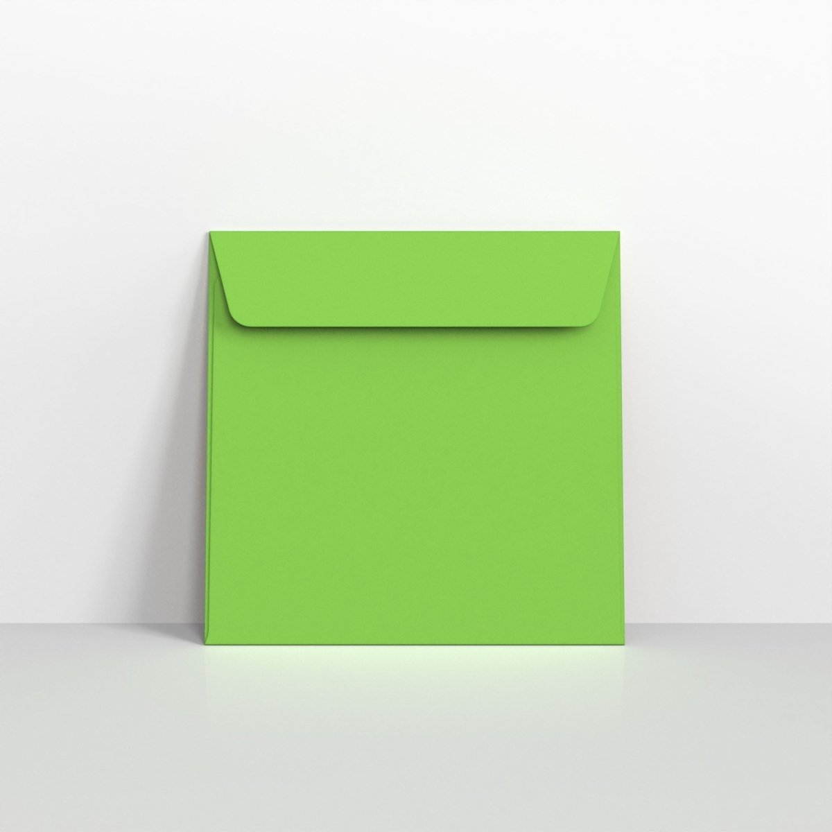 Mid Green Coloured Peel and Seal Envelopes - Square - 155 x 155mm