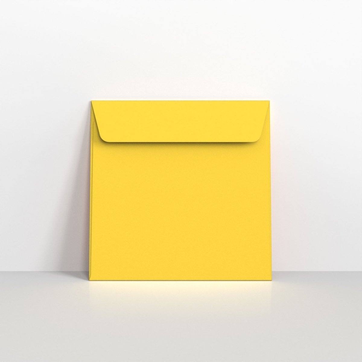 Mid Yellow Coloured Peel and Seal Envelopes - Square - 155 x 155mm