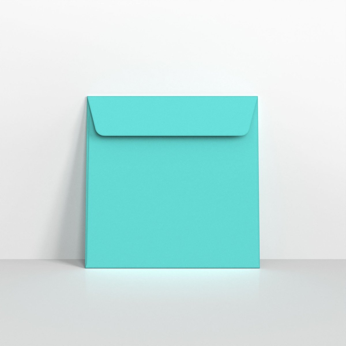 Robin Egg Blue Coloured Peel and Seal Envelopes - Square - 155 x 155mm