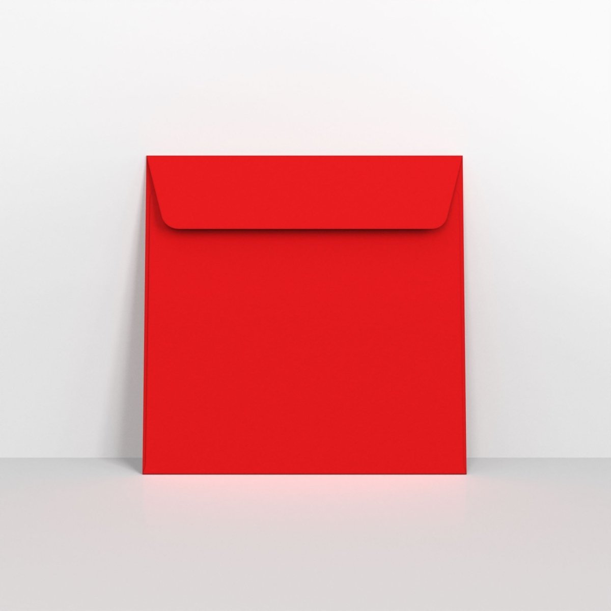 Bright Red Coloured Peel and Seal Envelopes - Square - 220 x 220mm