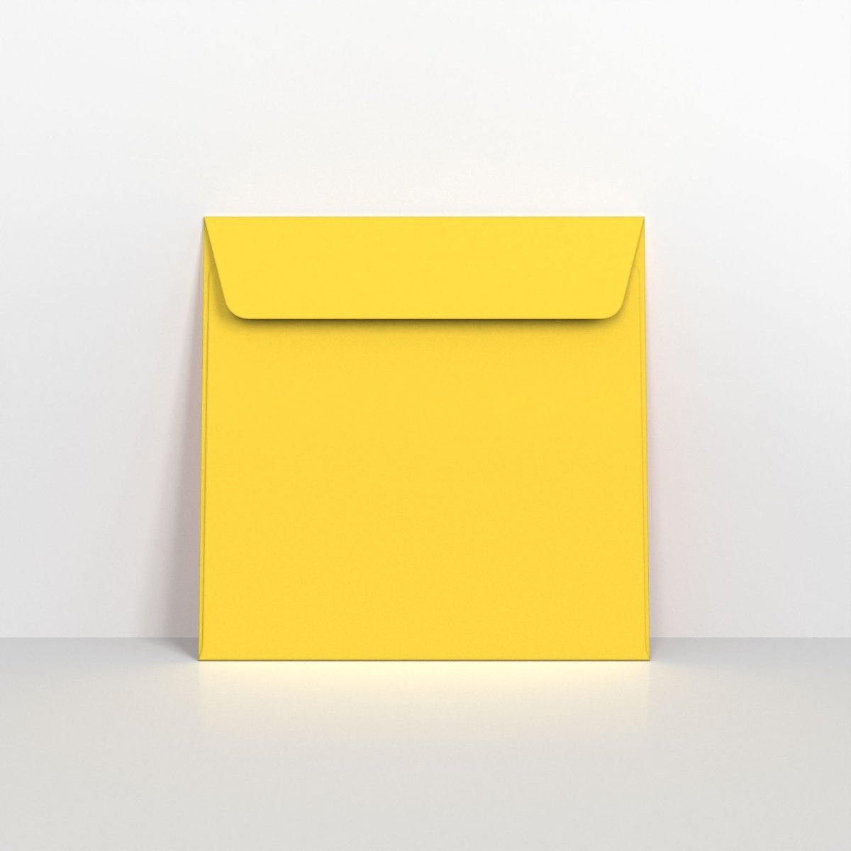 Mid Yellow Coloured Peel and Seal Envelopes - Square - 220 x 220mm