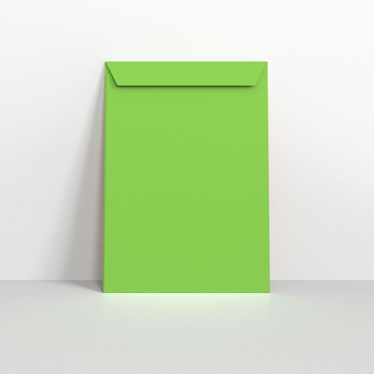 Mid Green Coloured Peel and Seal Envelopes - C4 - 324 x 229mm