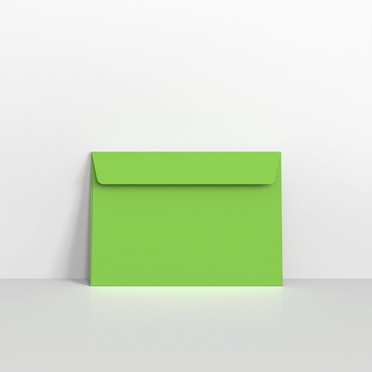 Mid Green Coloured Peel and Seal Envelopes - C6 - 114 x 162mm