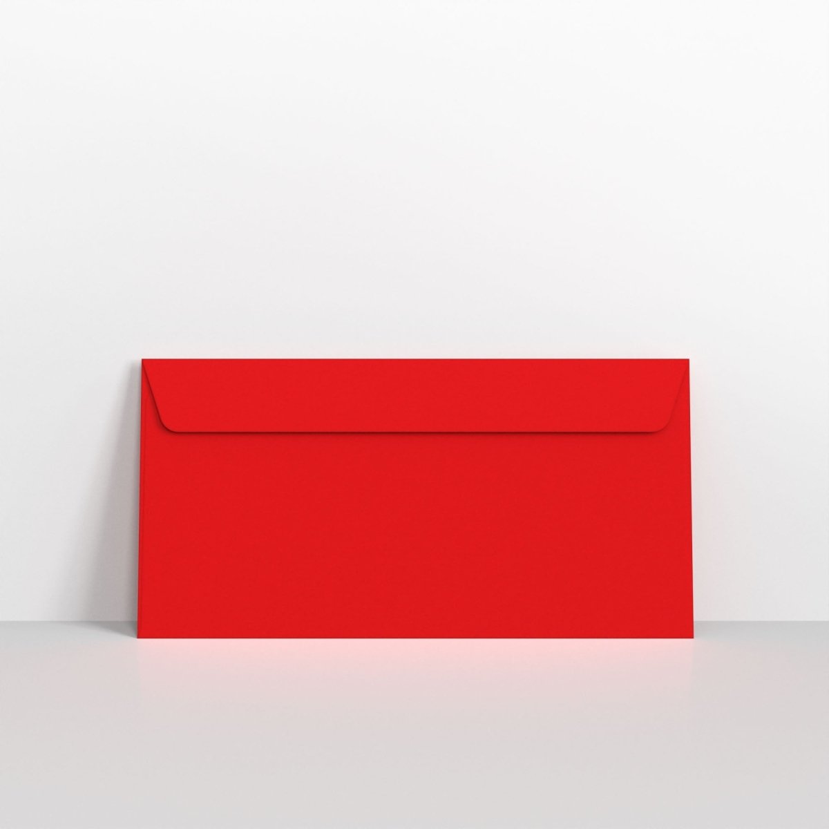 Bright Red Coloured Peel and Seal Envelopes - DL - 110 x 220mm