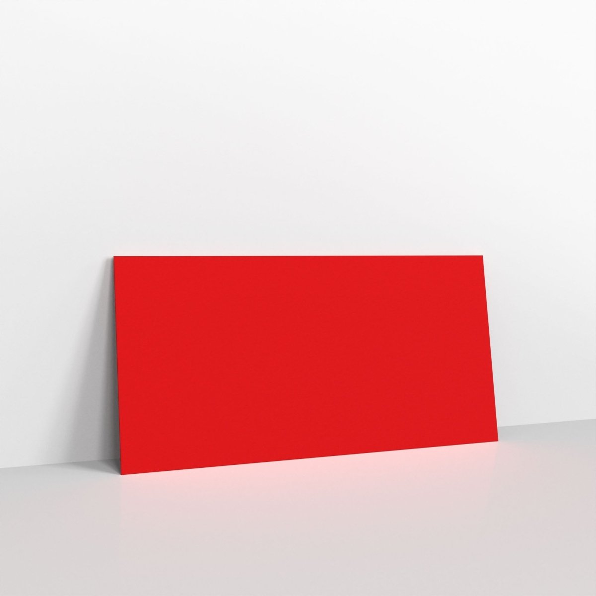 Bright Red Coloured Peel and Seal Envelopes - DL - 110 x 220mm