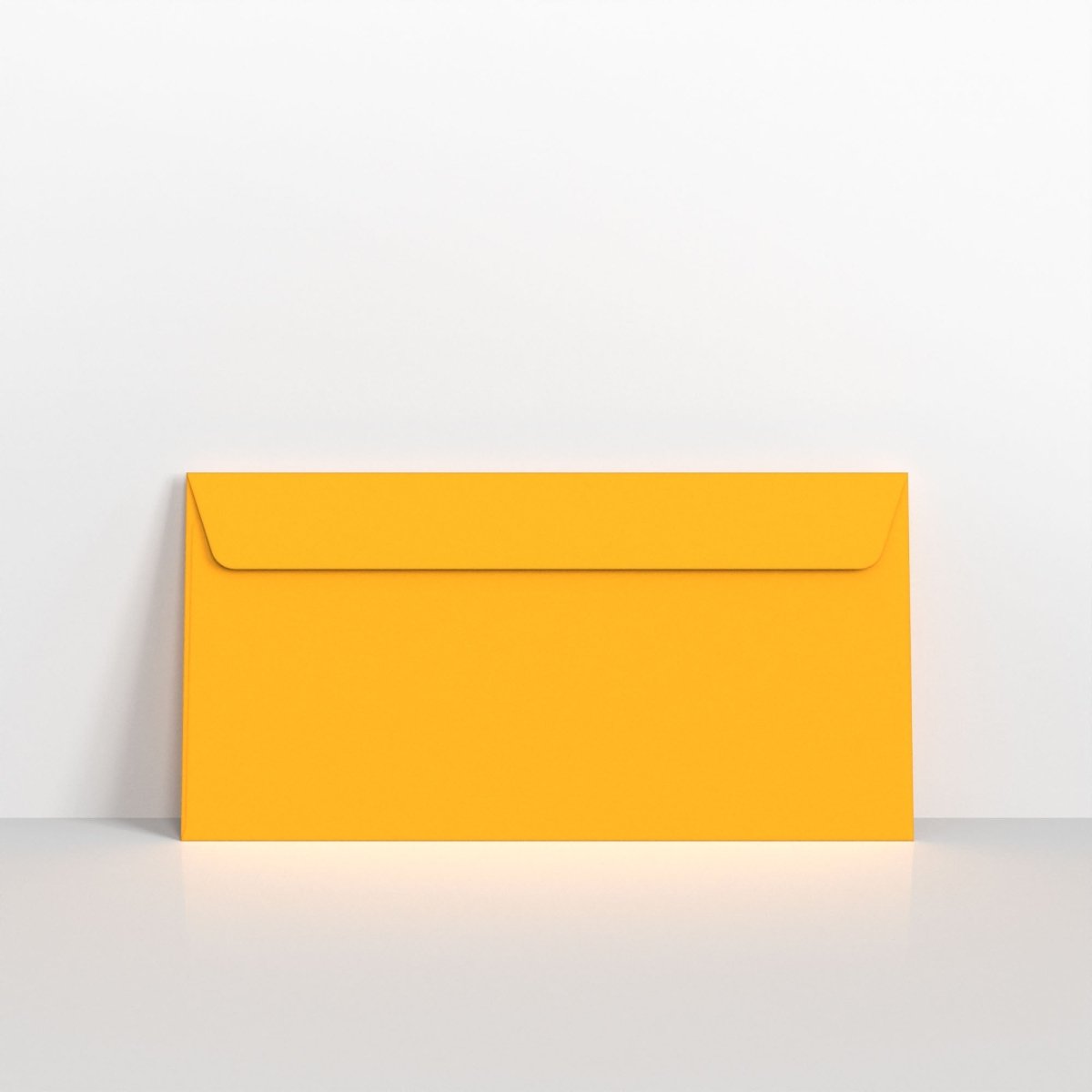 Dark Yellow Coloured Peel and Seal Envelopes - Without Window DL - 110 x 220mm