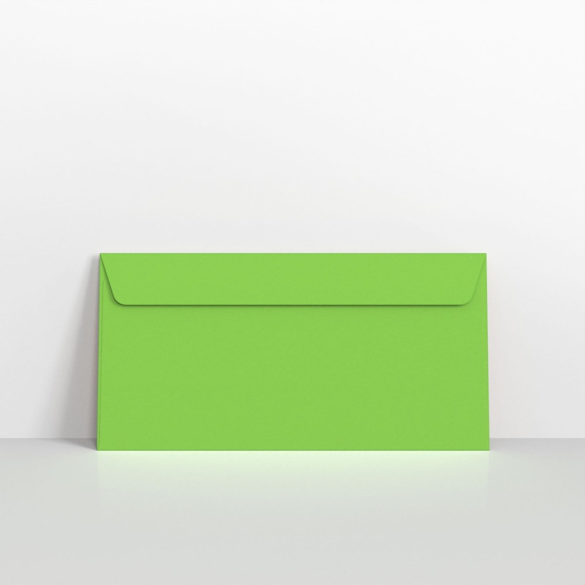 Mid Green Coloured Peel and Seal Envelopes - DL - 110 x 220mm