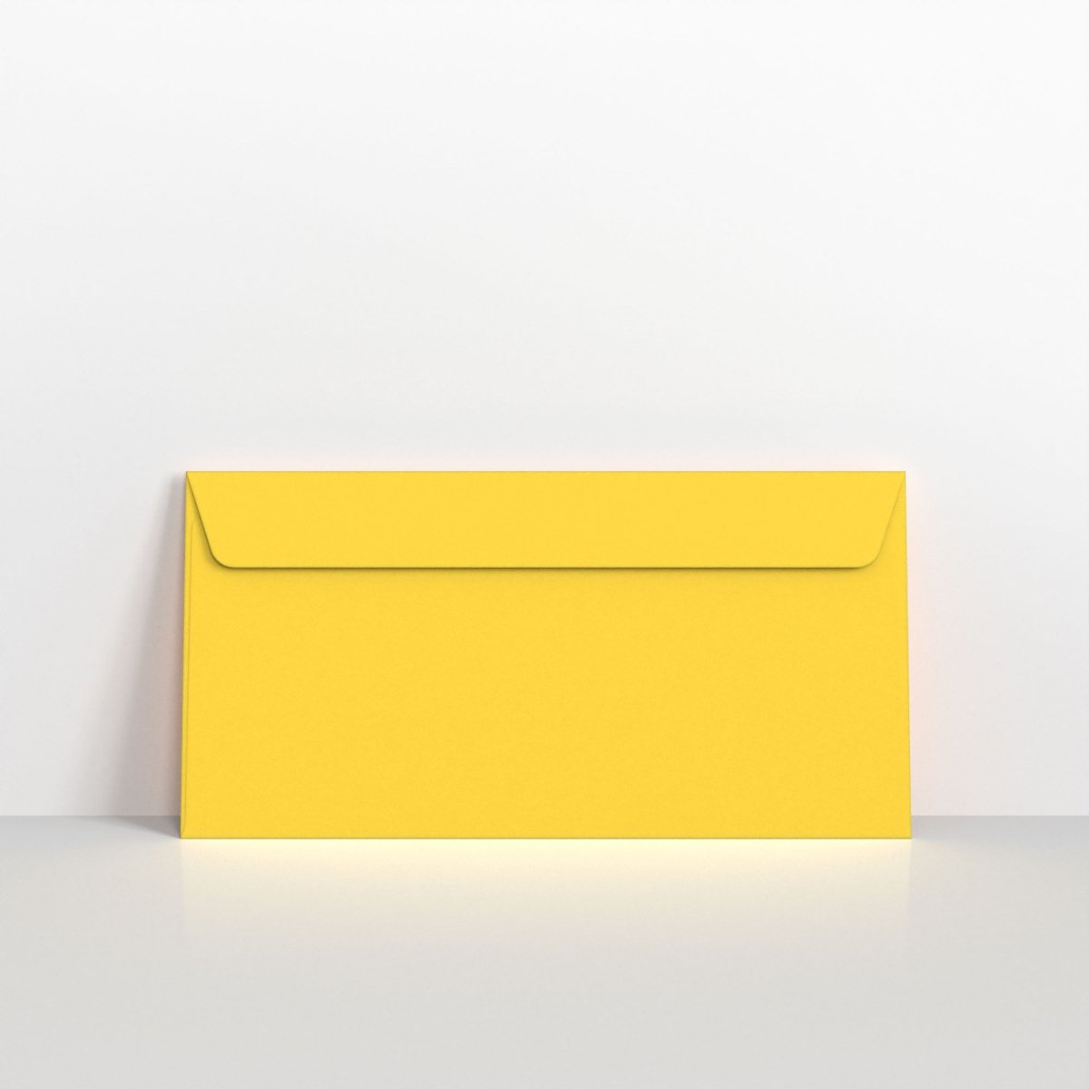 Mid Yellow Coloured Peel and Seal Envelopes - DL - 110 x 220mm