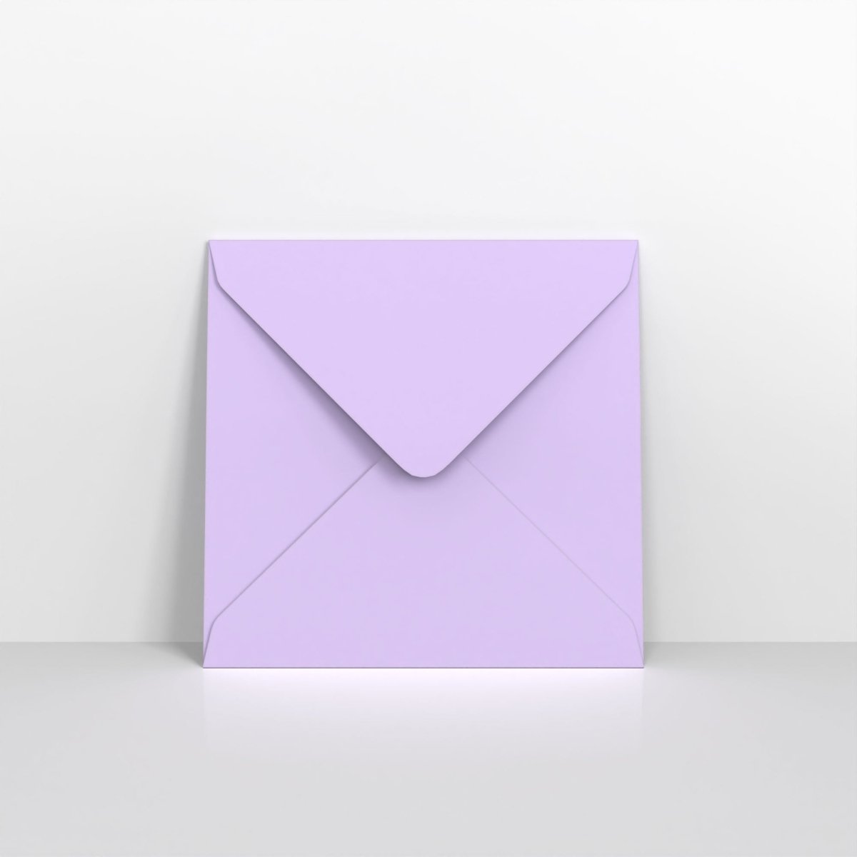 Lilac Lustre Coloured Gummed Greeting Card V Flap Envelopes - Square - 155 x 155mm