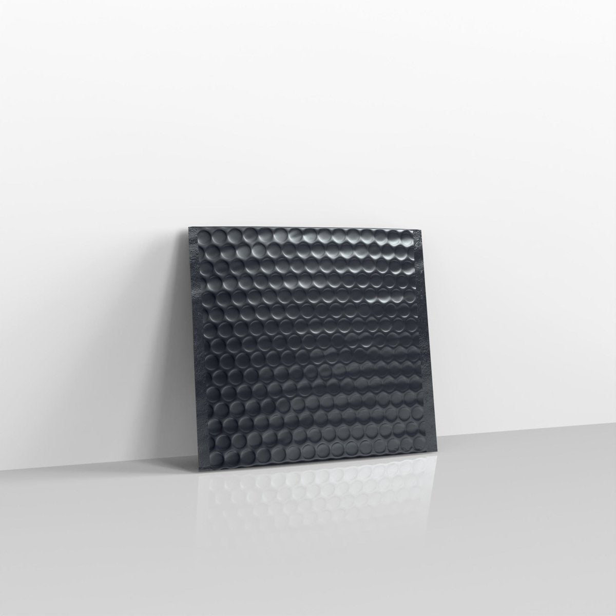 Black Metallic Finish Bubble Bag Mailers - Square - 165 x 165mm