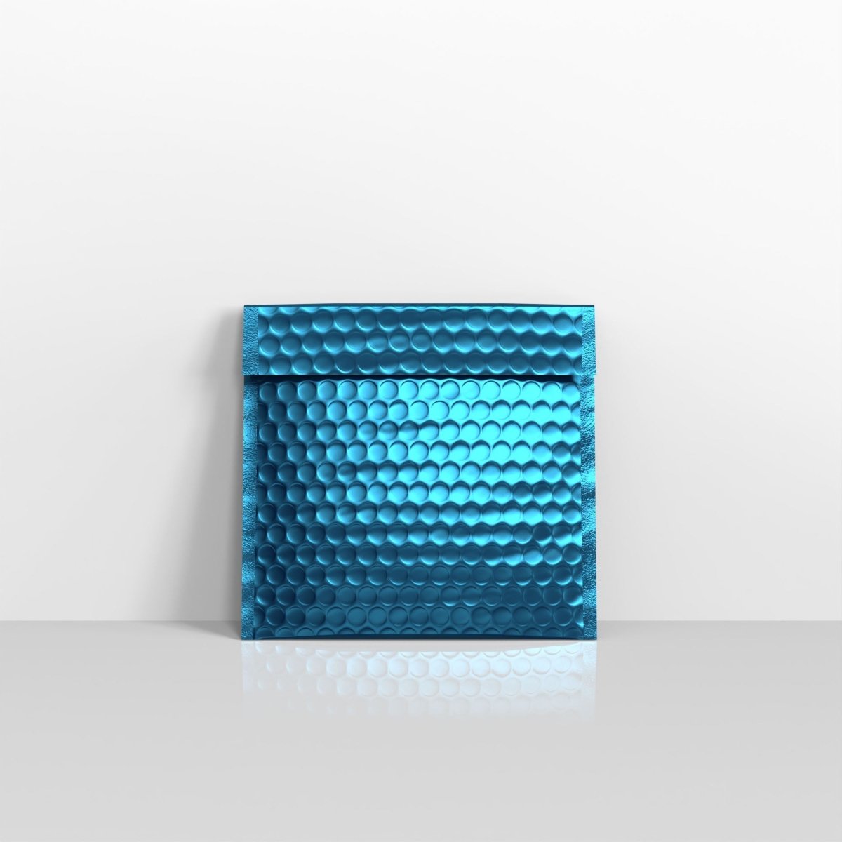 Blue Metallic Finish Bubble Bag Mailers - Square - 165 x 165mm