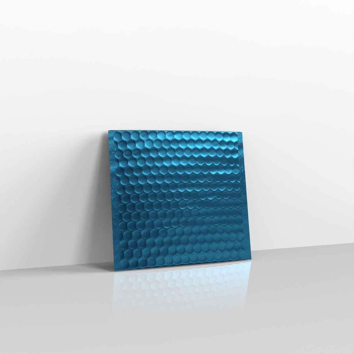 Blue Metallic Finish Bubble Bag Mailers - Square - 165 x 165mm