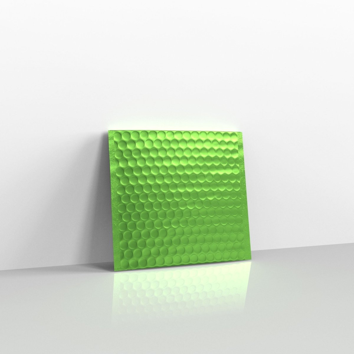 Green Metallic Finish Bubble Bag Mailers - Square - 165 x 165mm