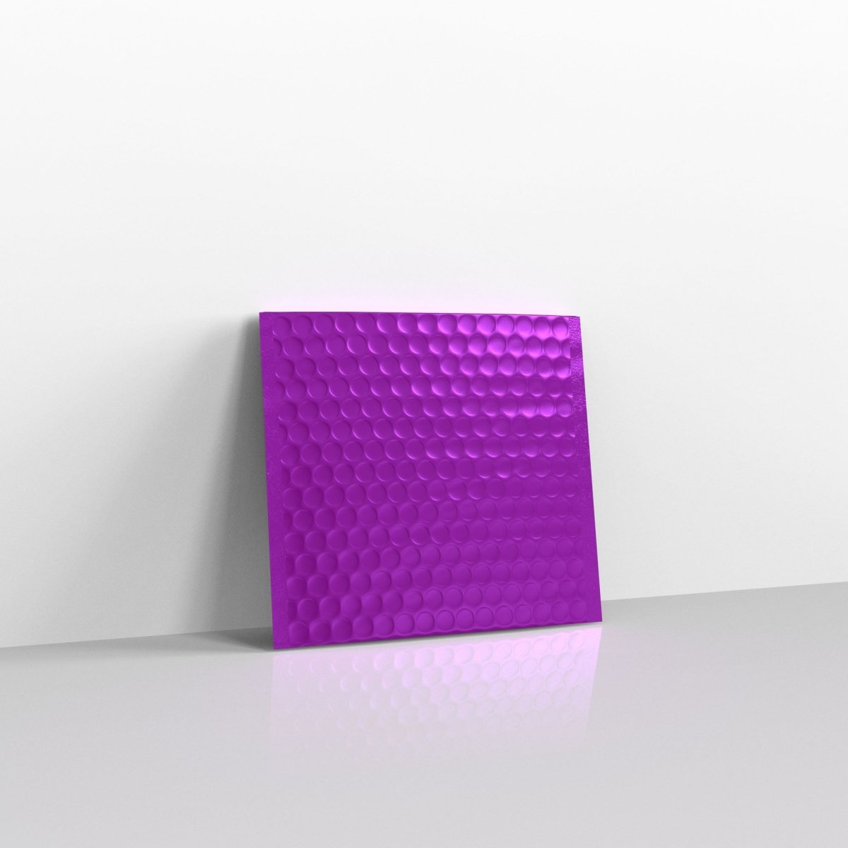 Purple Metallic Finish Bubble Bag Mailers - Square - 165 x 165mm