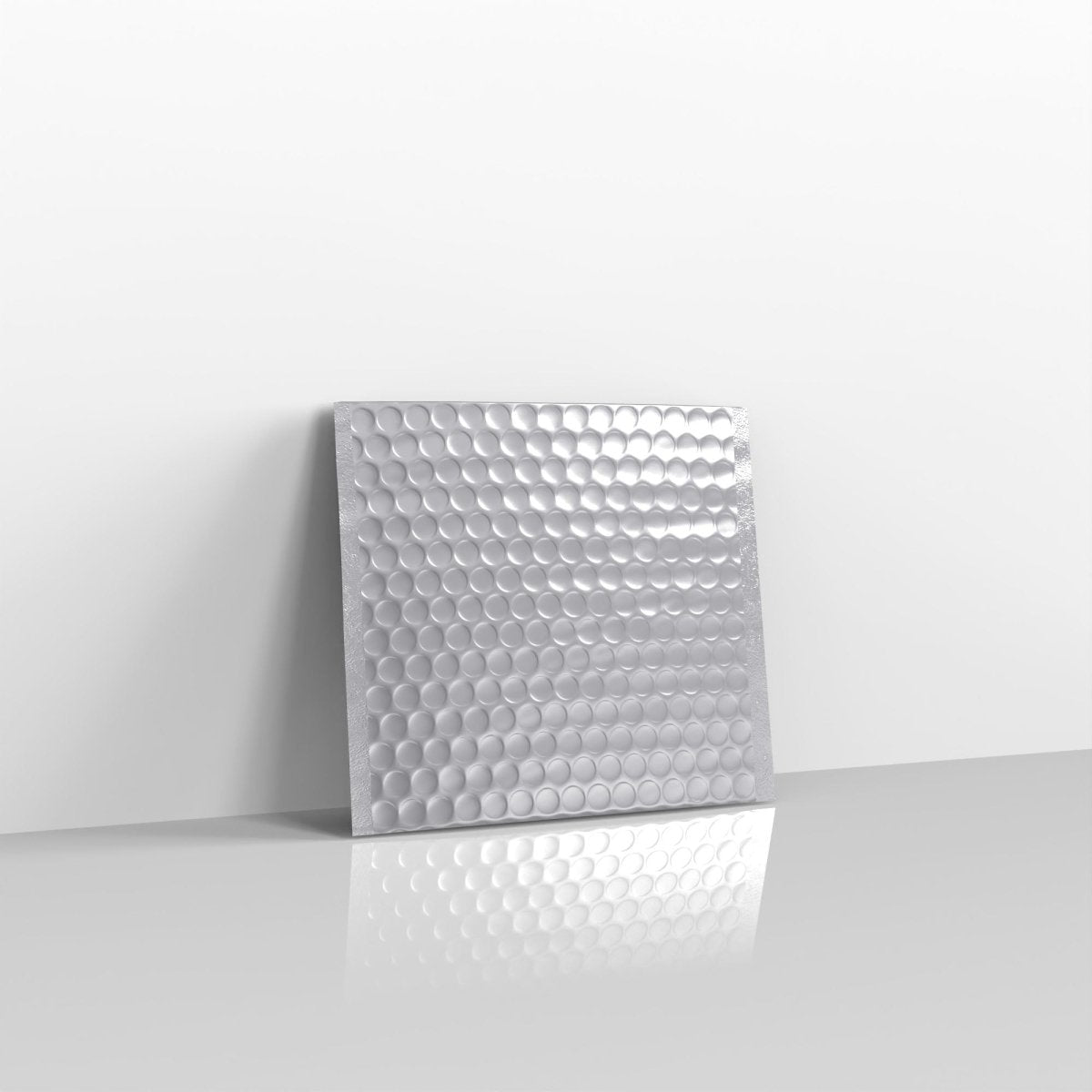 Silver Metallic Finish Bubble Bag Mailers - Square - 165 x 165mm