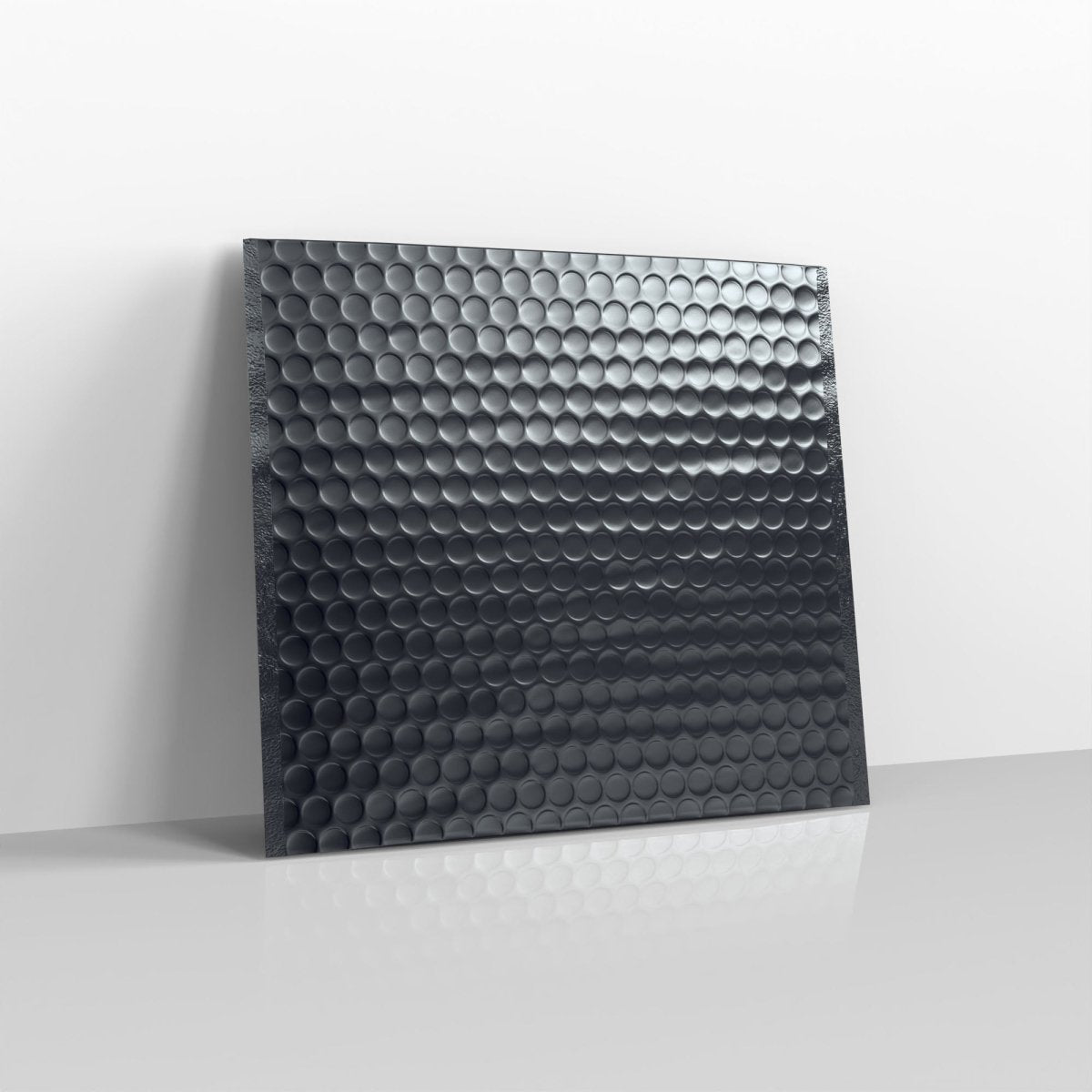 Black Metallic Finish Bubble Bag Mailers -