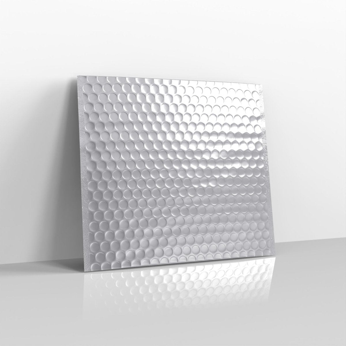 Silver Metallic Finish Bubble Bag Mailers - Square - 230 x 230mm