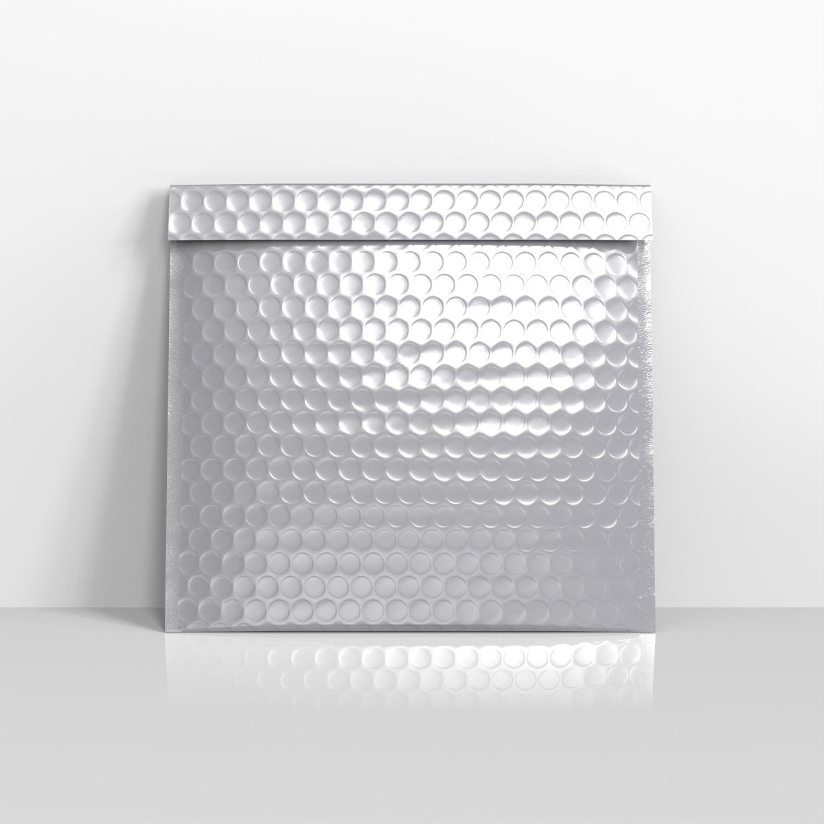 Silver Metallic Finish Bubble Bag Mailers - Square - 230 x 230mm