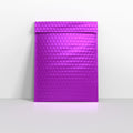 MB250P - Purple Metallic Finish Bubble Bag Mailers - Metallic Finish Bubble Bag Mailers