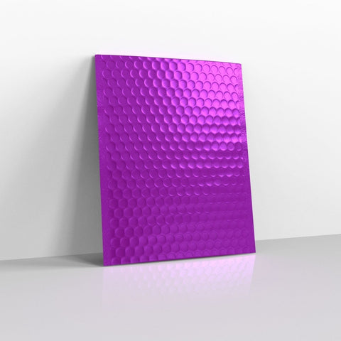 MB250P - Purple Metallic Finish Bubble Bag Mailers - Metallic Finish Bubble Bag Mailers