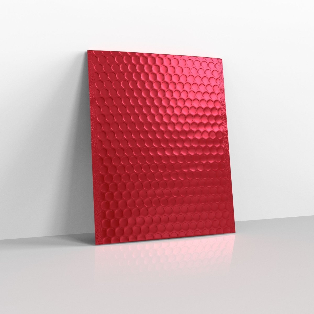 Red Metallic Finish Bubble Bag Mailers - C5+ - 250 x 180mm
