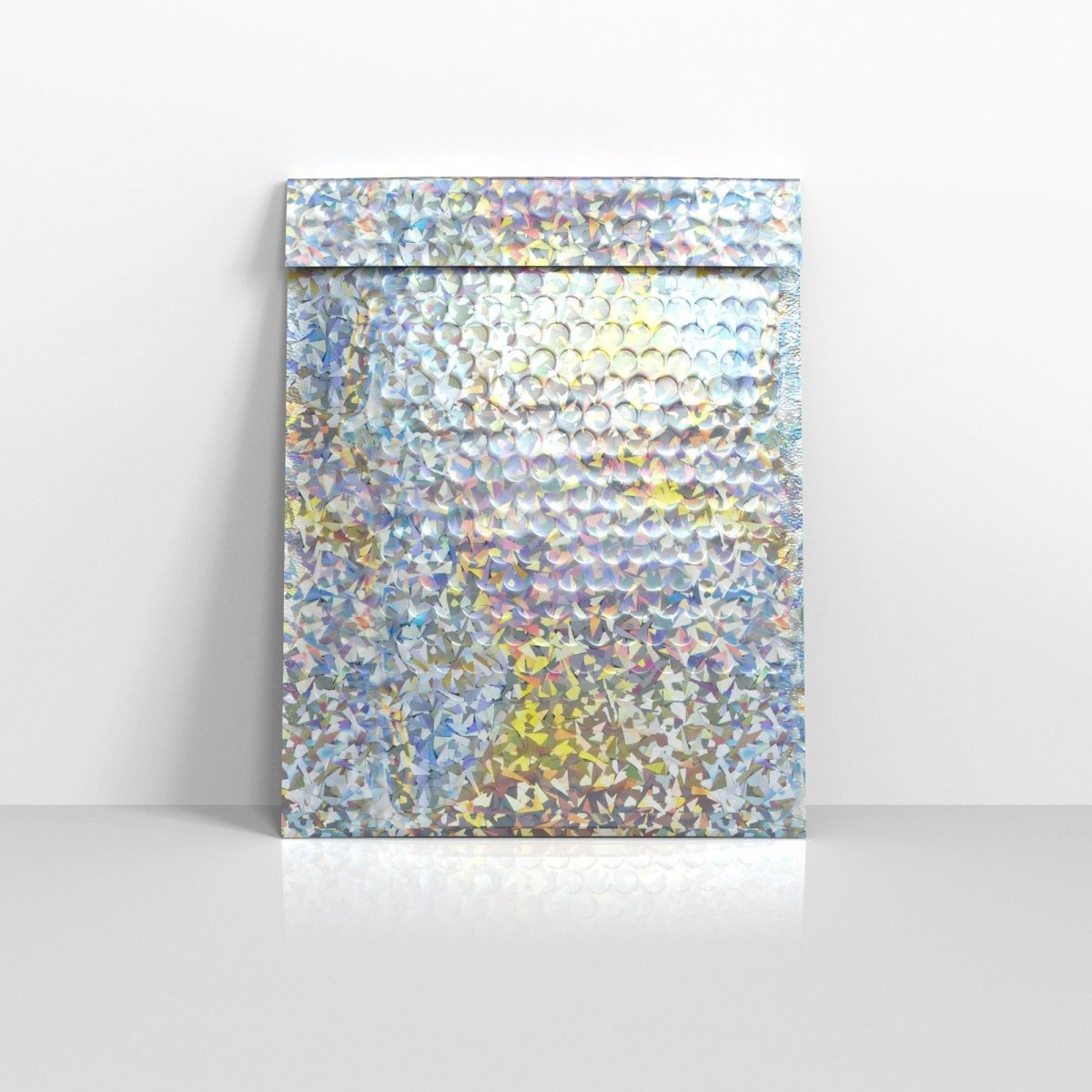 Silver Holographic Metallic Finish Bubble Bag Mailers - C5+ - 250 x 180mm