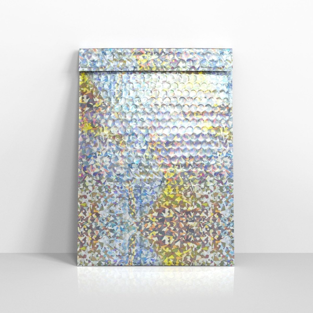 Silver Holographic Metallic Finish Bubble Bag Mailers - C4 - 324 x 230mm