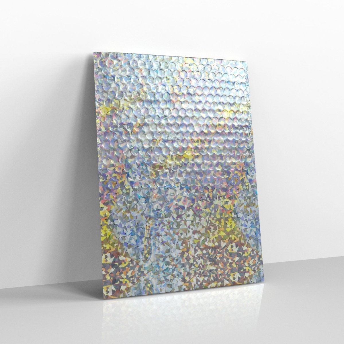 Silver Holographic Metallic Finish Bubble Bag Mailers - C4 - 324 x 230mm