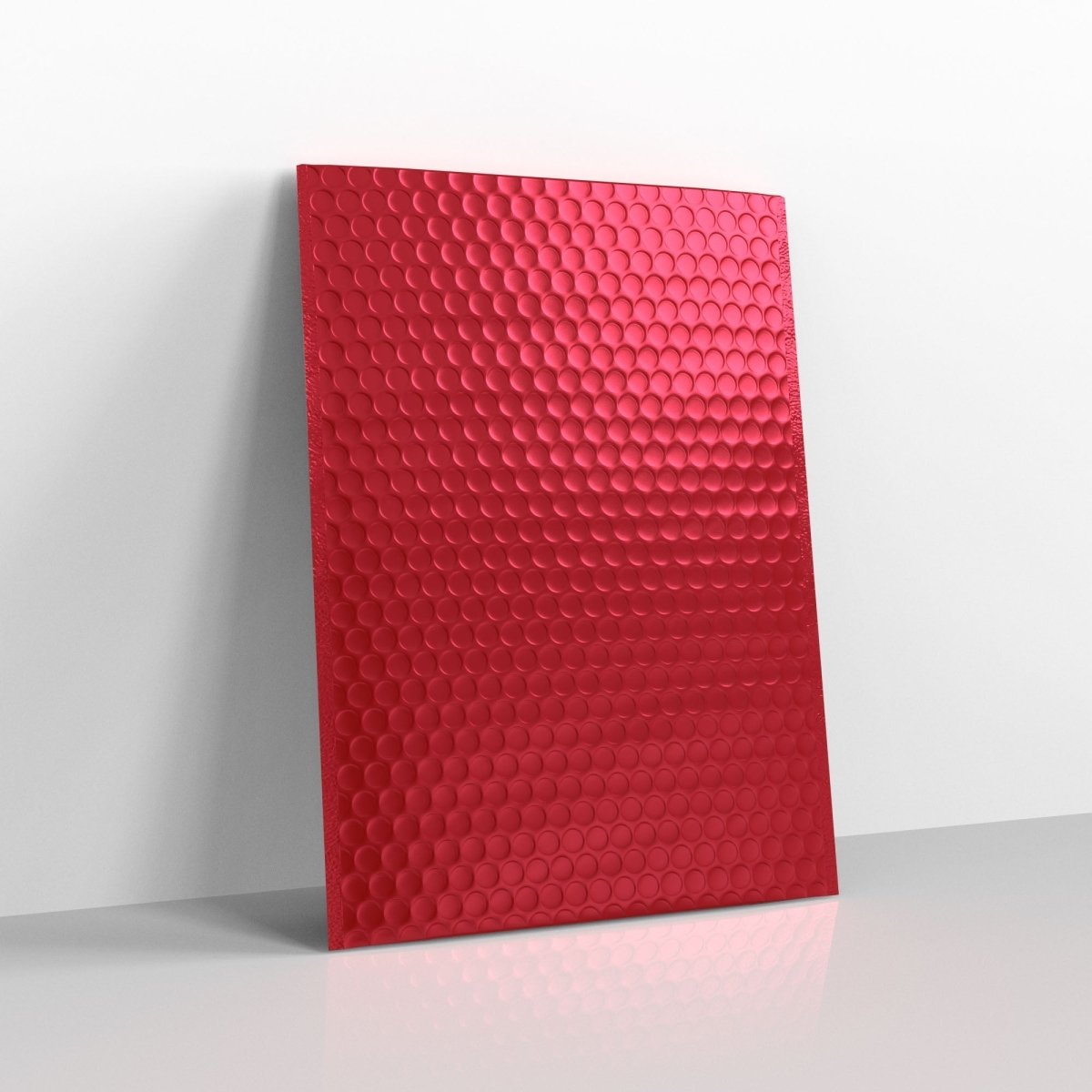 Red Metallic Finish Bubble Bag Mailers - 450 x 320mm
