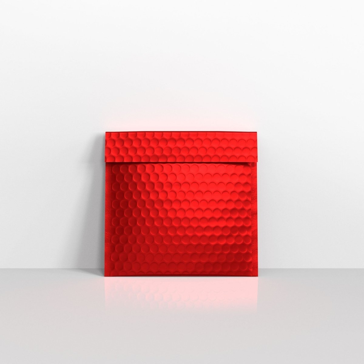Red Matt Finish Bubble Bag Mailers - Square - 165 x 165mm