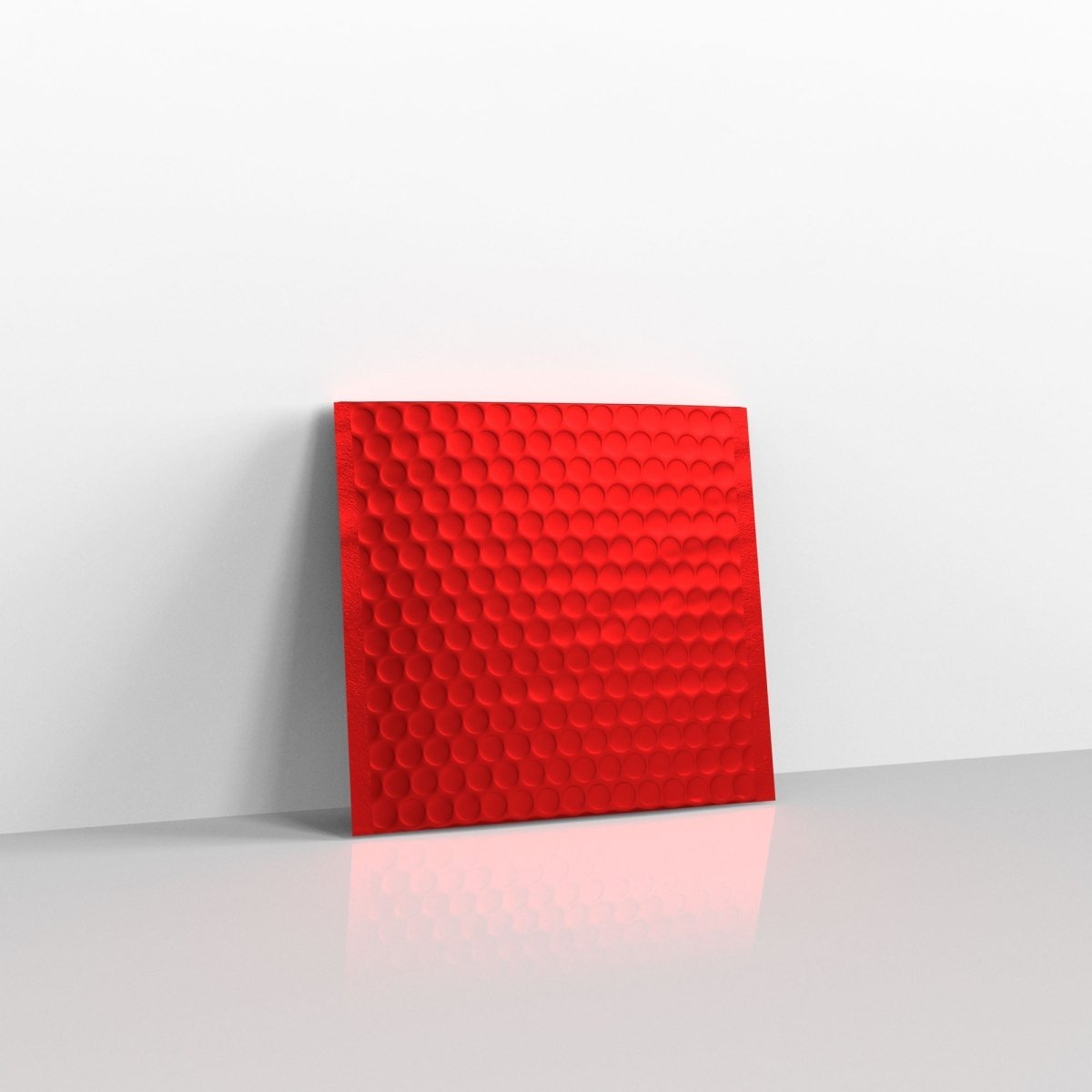 Red Matt Finish Bubble Bag Mailers - Square - 165 x 165mm