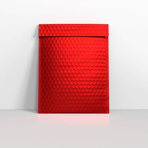 MM250R - Red Matt Finish Bubble Bag Mailers - Matt Finish Bubble Bag Mailers