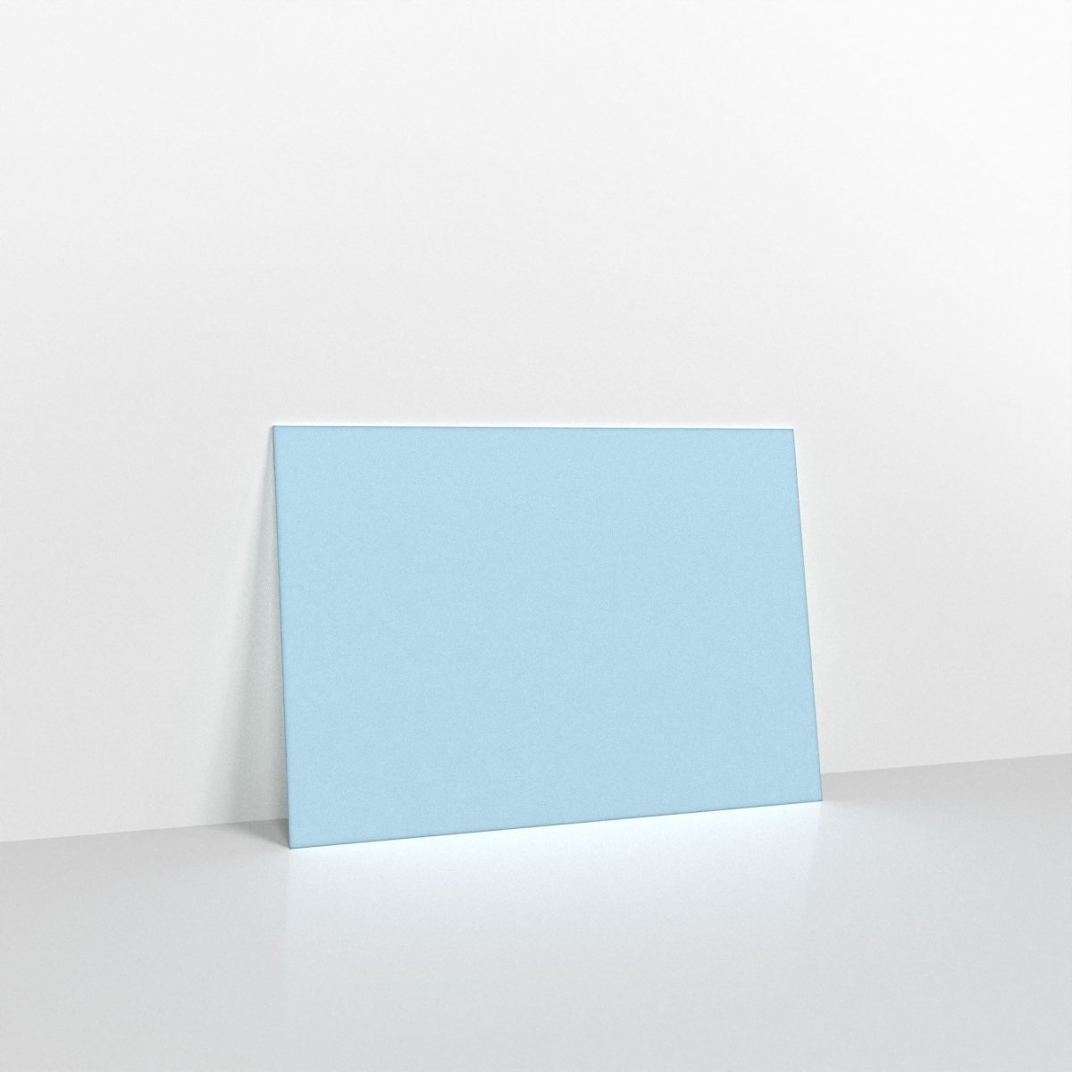Pale Blue Coloured Gummed Greeting Card V Flap Envelopes - 125 x 175mm