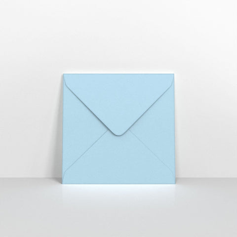 P15130 - Pale Blue Coloured Gummed Greeting Card V Flap Envelopes - Greeting Card Envelopes