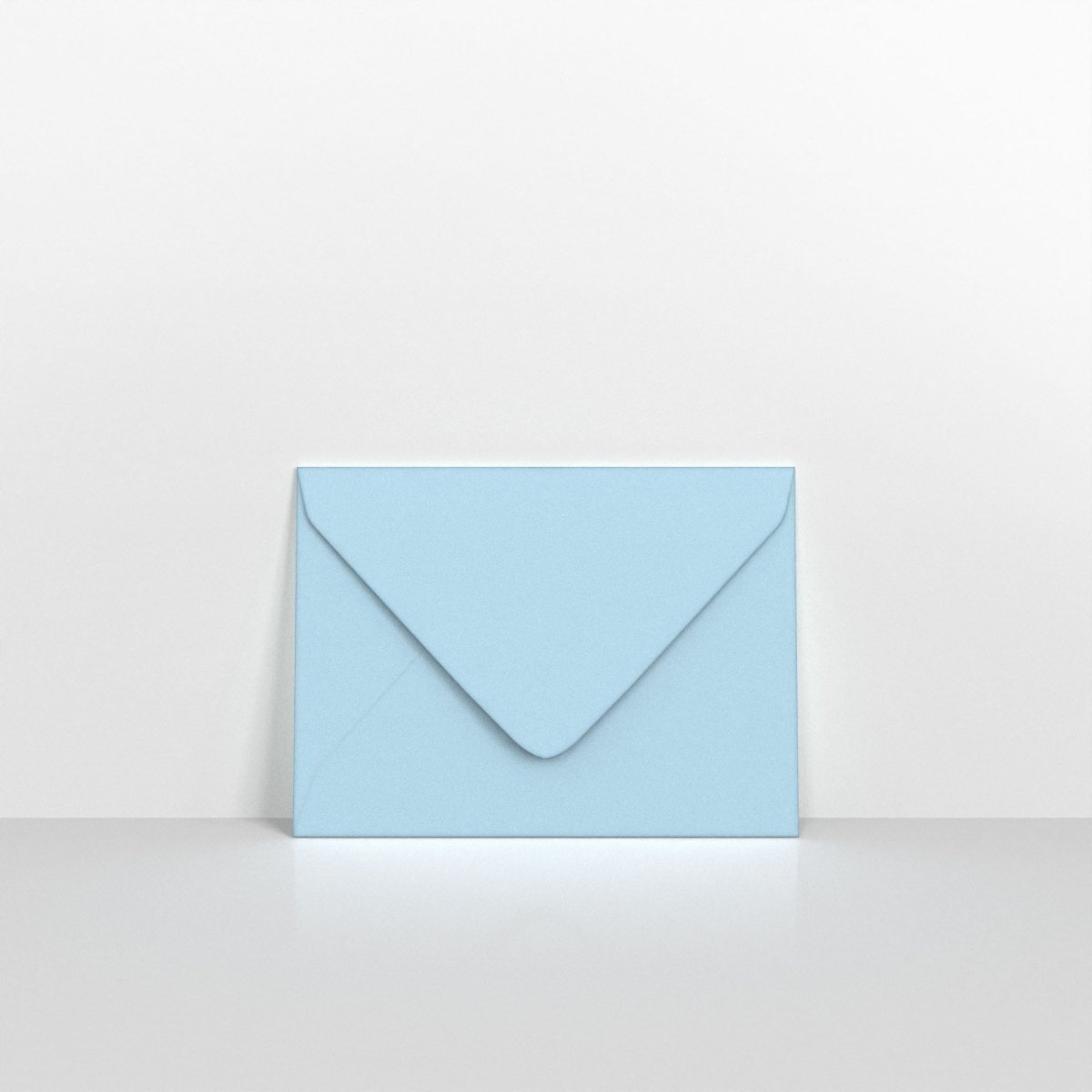 Pale Blue Coloured Gummed Greeting Card V Flap Envelopes - 133 x 184mm