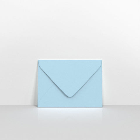 P15133 - Pale Blue Coloured Gummed Greeting Card V Flap Envelopes - Greeting Card Envelopes