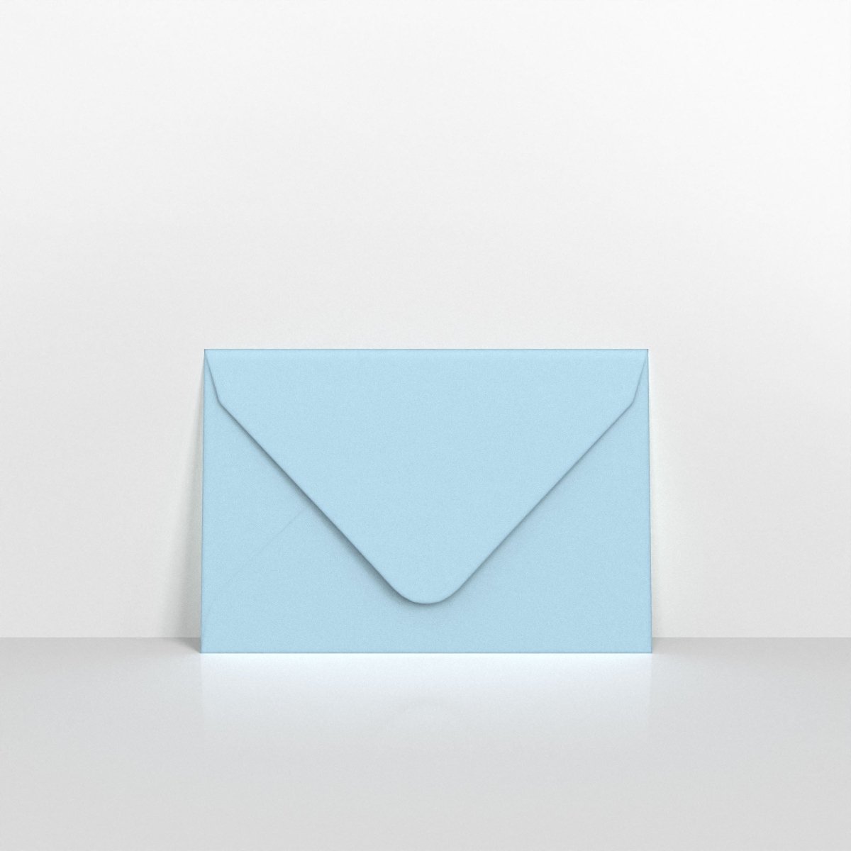 Pale Blue Coloured Gummed Greeting Card V Flap Envelopes - 62 x 94mm