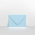 P1582 - Pale Blue Coloured Gummed Greeting Card V Flap Envelopes - Greeting Card Envelopes