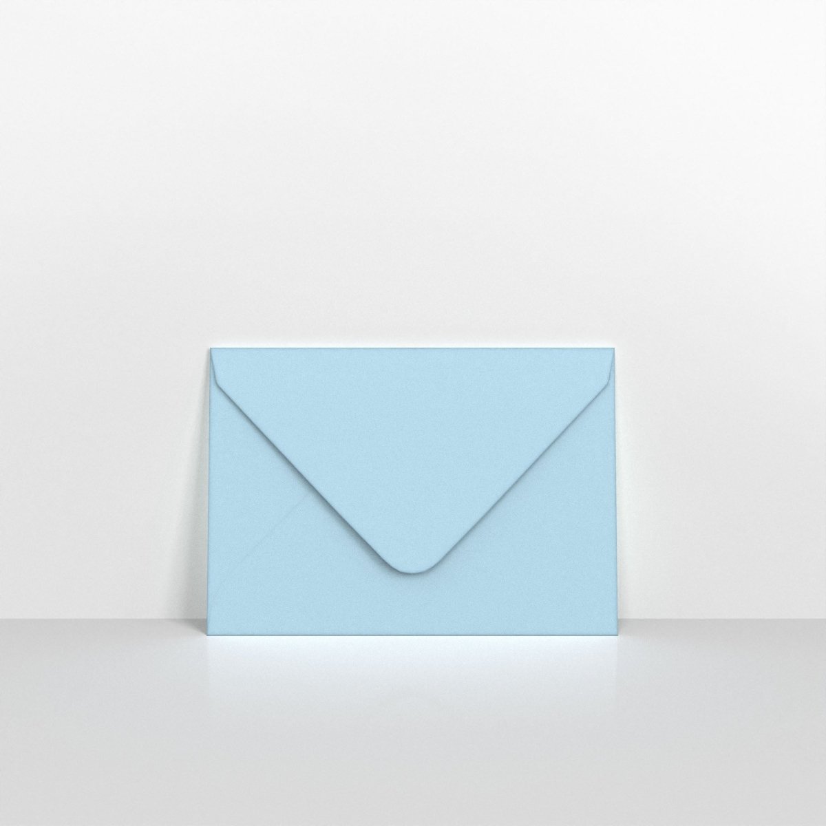 Pale Blue Coloured Gummed Greeting Card V Flap Envelopes - C7 - 82 x 113mm