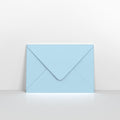 P15C5 - Pale Blue Coloured Gummed Greeting Card V Flap Envelopes - Greeting Card Envelopes