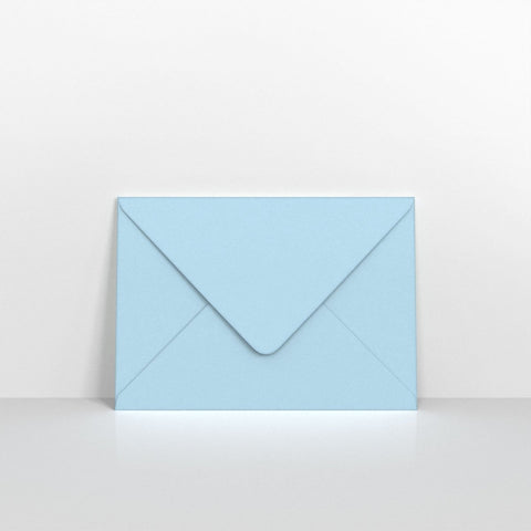 P15C5 - Pale Blue Coloured Gummed Greeting Card V Flap Envelopes - Greeting Card Envelopes