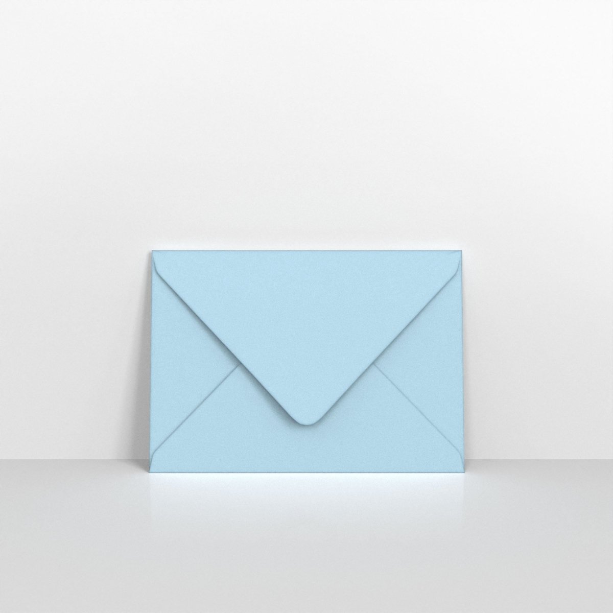 Pale Blue Coloured Gummed Greeting Card V Flap Envelopes - C6 - 114 x 162mm