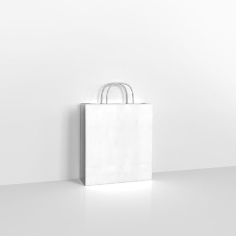 PCBAGW2 - White Paper Twist Carrier Bags - Carrier Bags