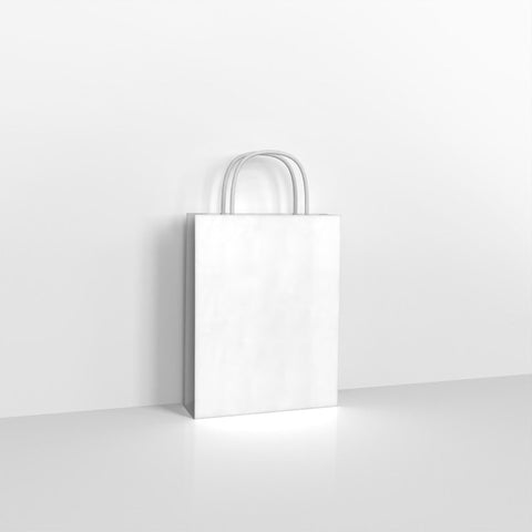 PCBAGW2 - White Paper Twist Carrier Bags - Carrier Bags
