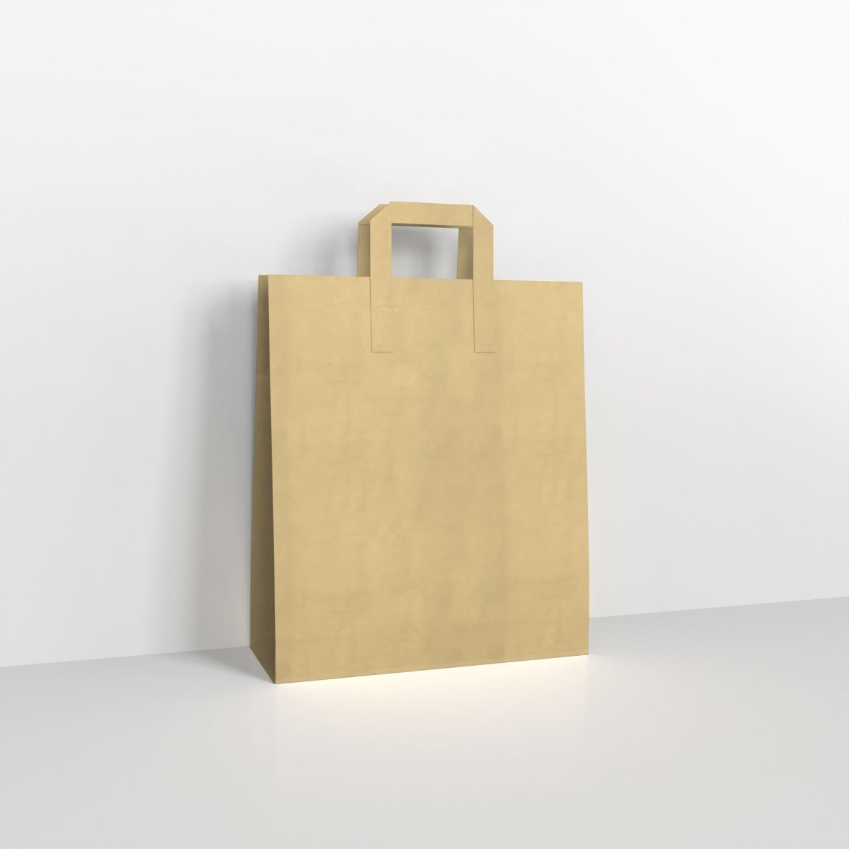 Manila Paper Carrier Bags - 250 x 220mm