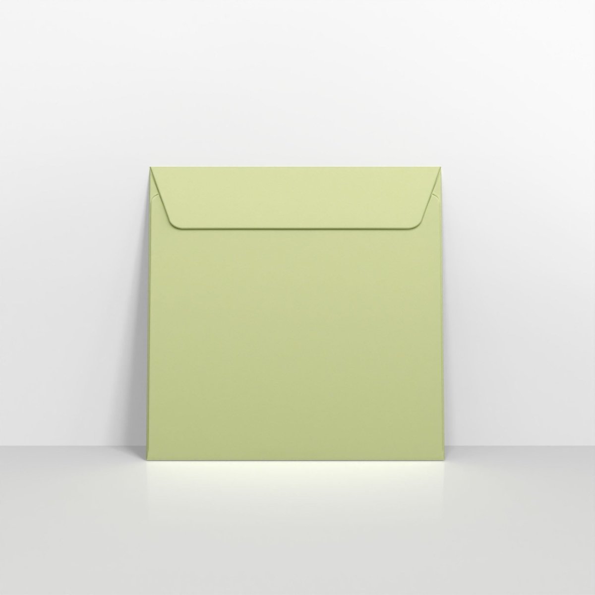 Lime Green Pearlescent Envelopes - Peel and Seal Square - 155 x 155mm