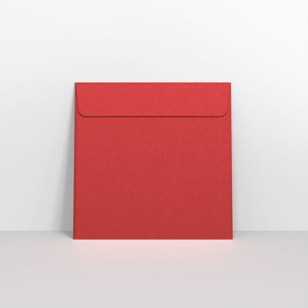 Cardinal Red Pearlescent Envelopes - Peel and Seal Square - 170 x 170mm